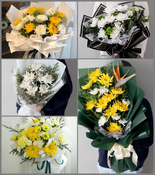 广东揭阳市普宁市广太镇寨山头村白事花束代送